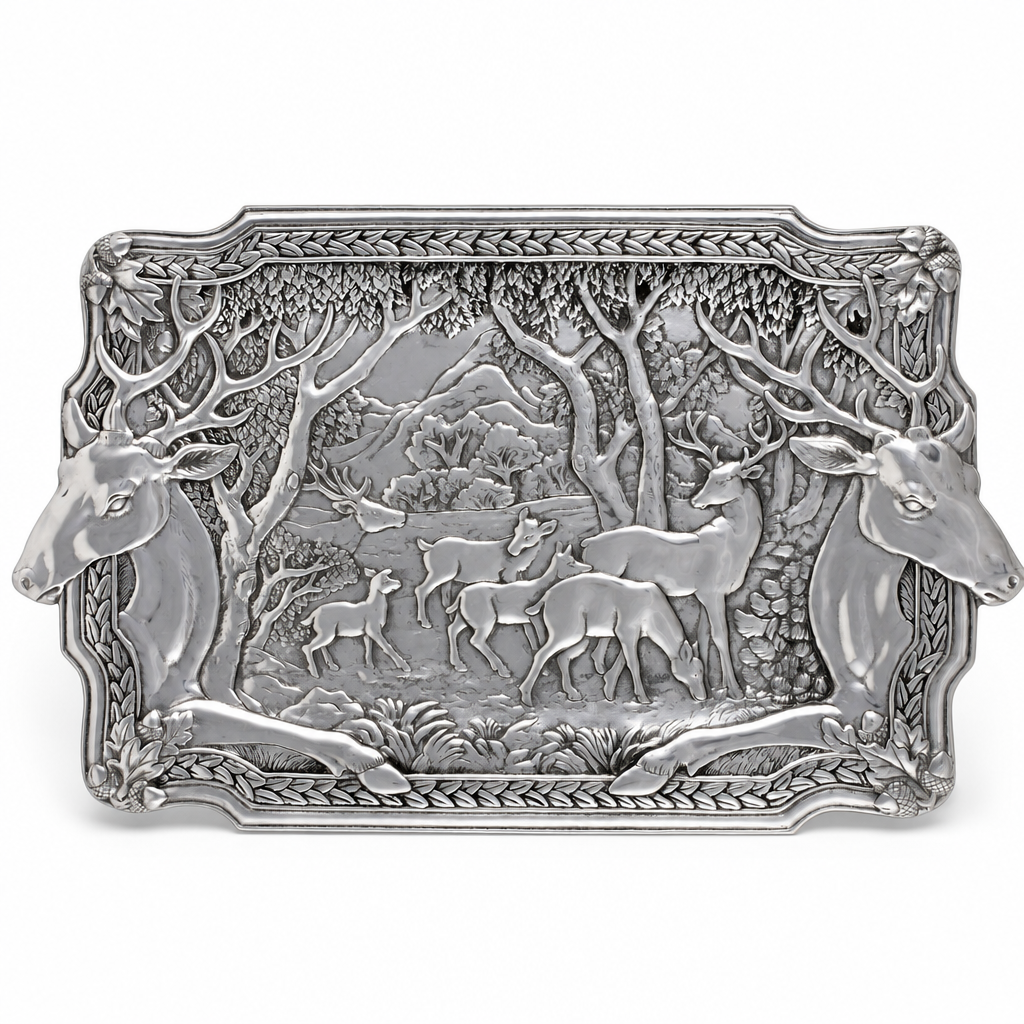 Elk Herd Oblong Tray 1