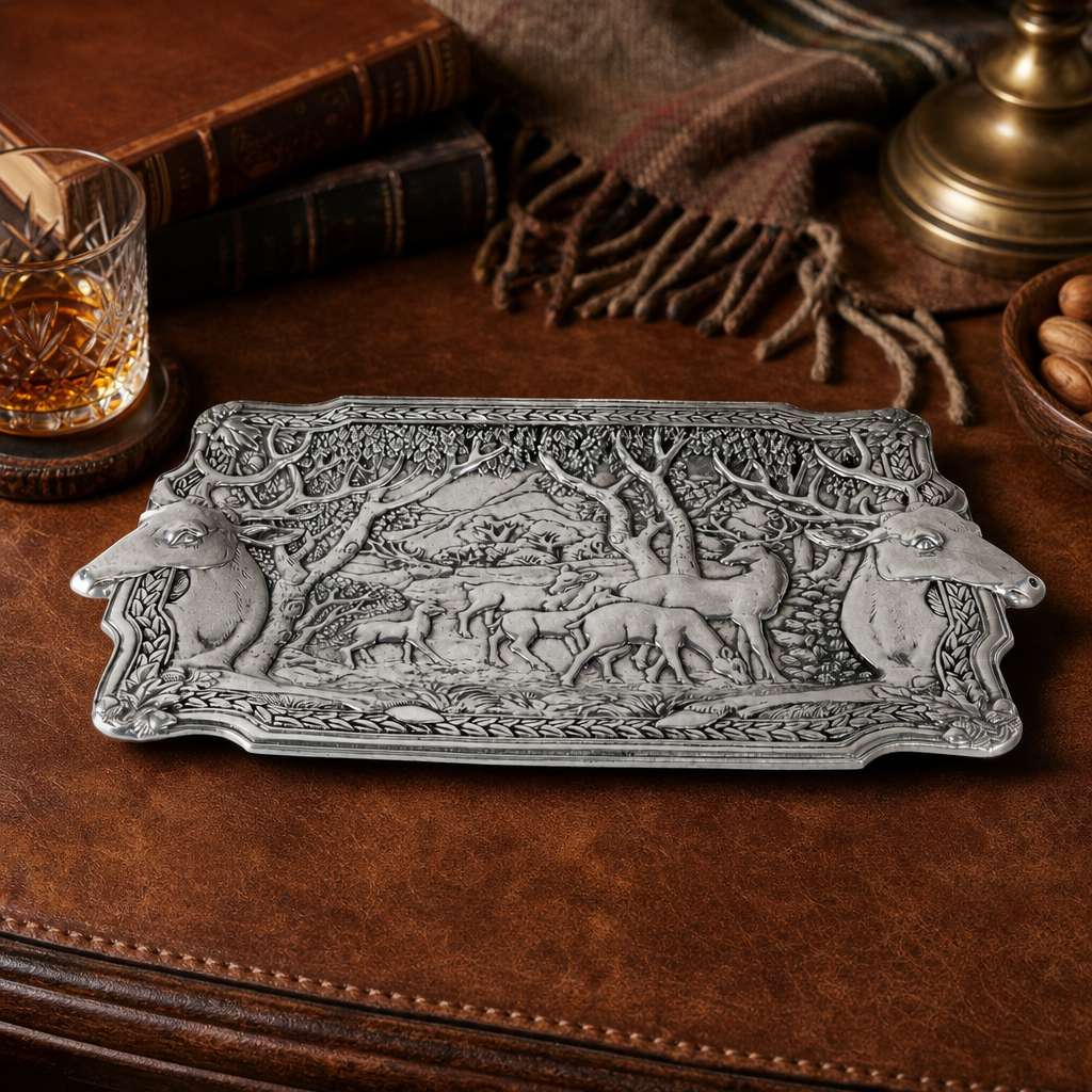 Elk Herd Oblong Tray 3