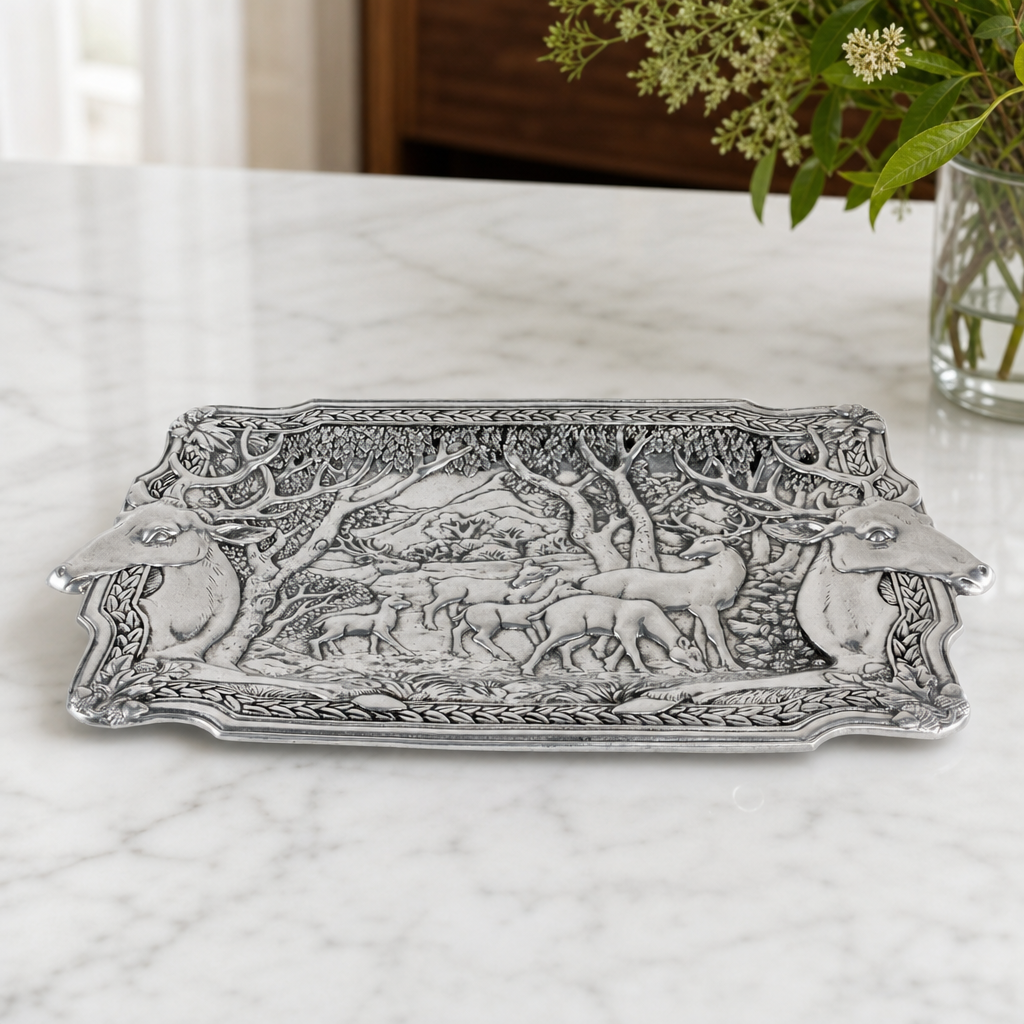 Elk Herd Oblong Tray 10