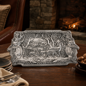 Elk Herd Oblong Tray 9