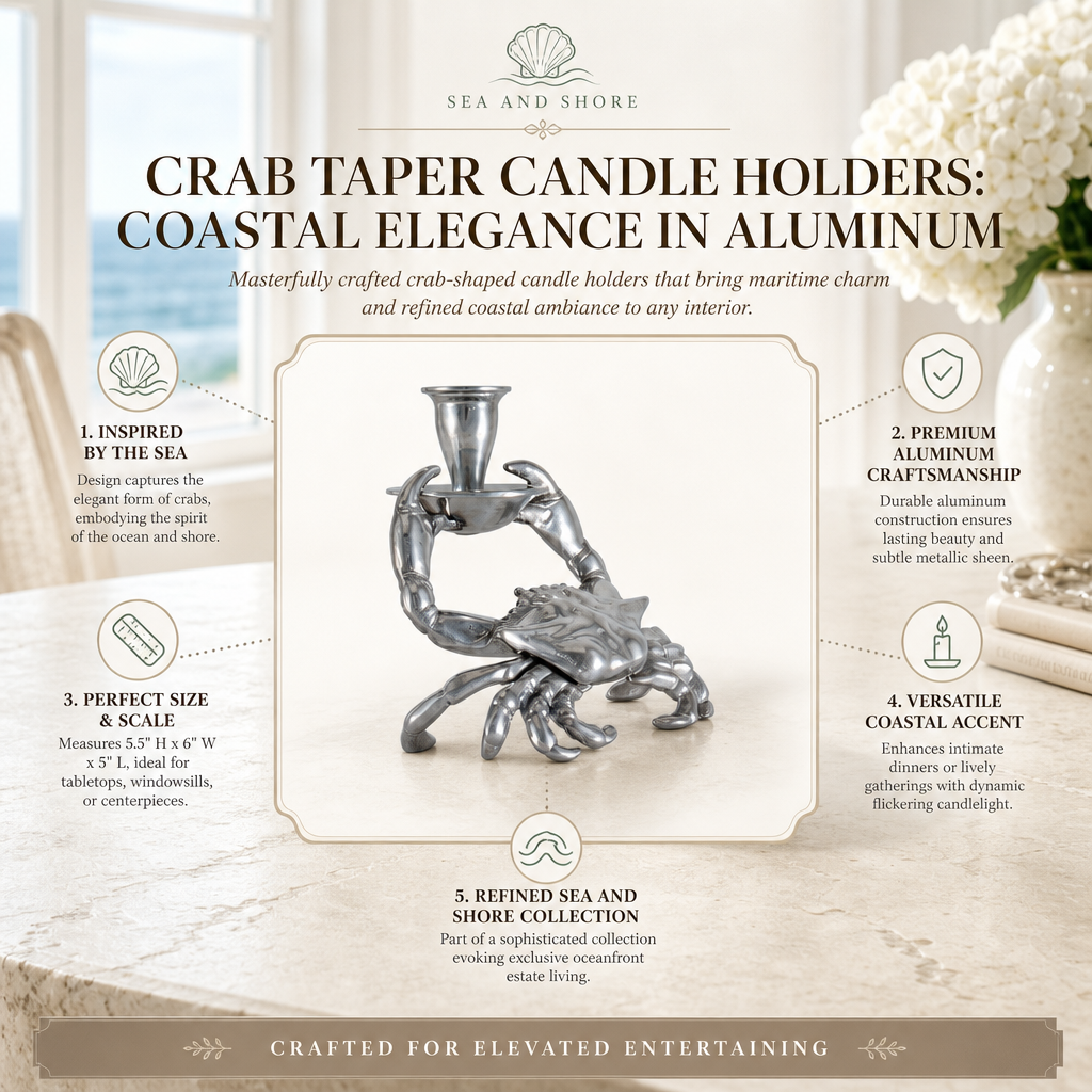 Crab Taper Candle Holders 17