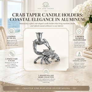 Crab Taper Candle Holders 17