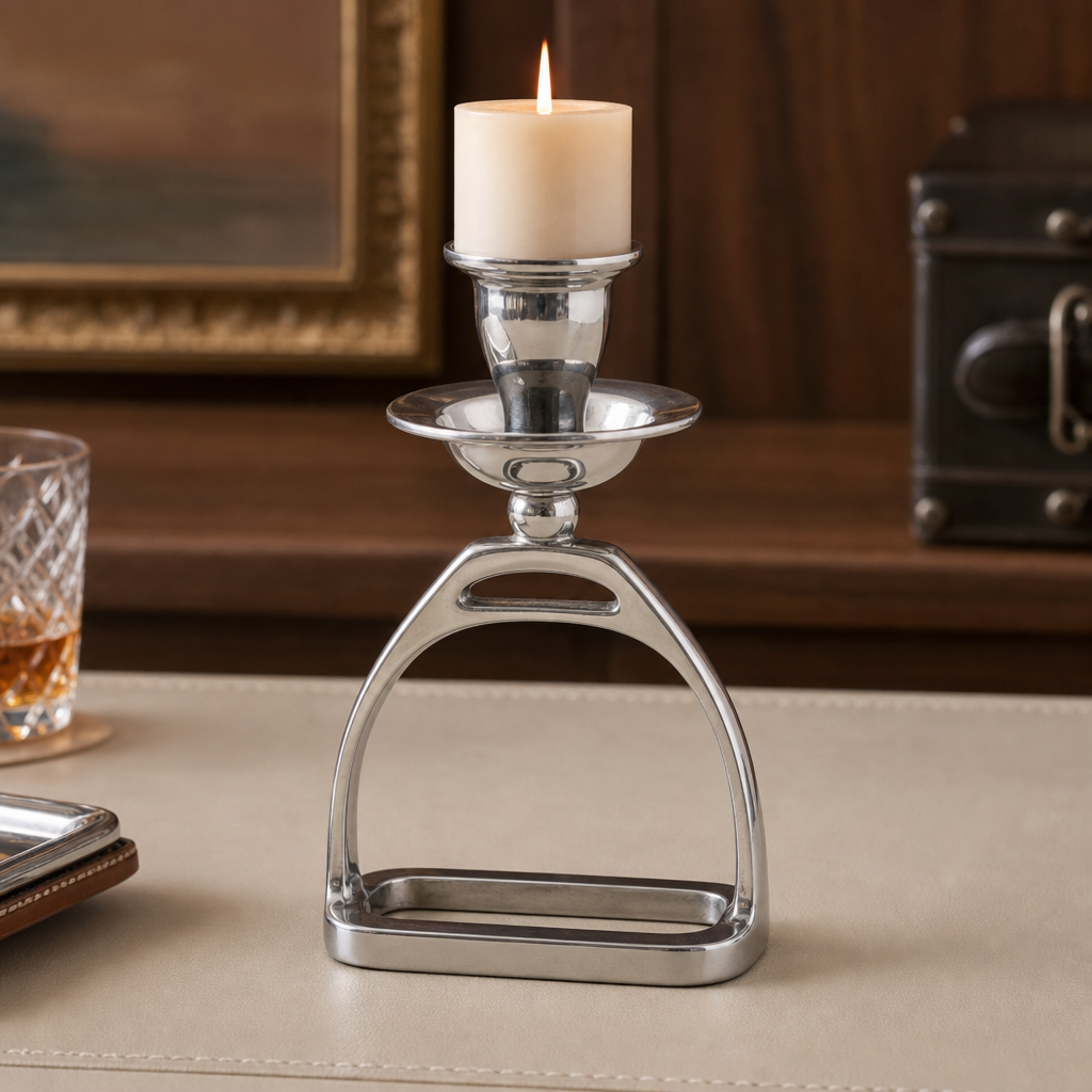 Equestrian Stirrup Candlestick 2