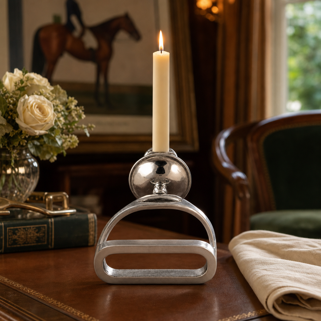 Equestrian Stirrup Candlestick 7