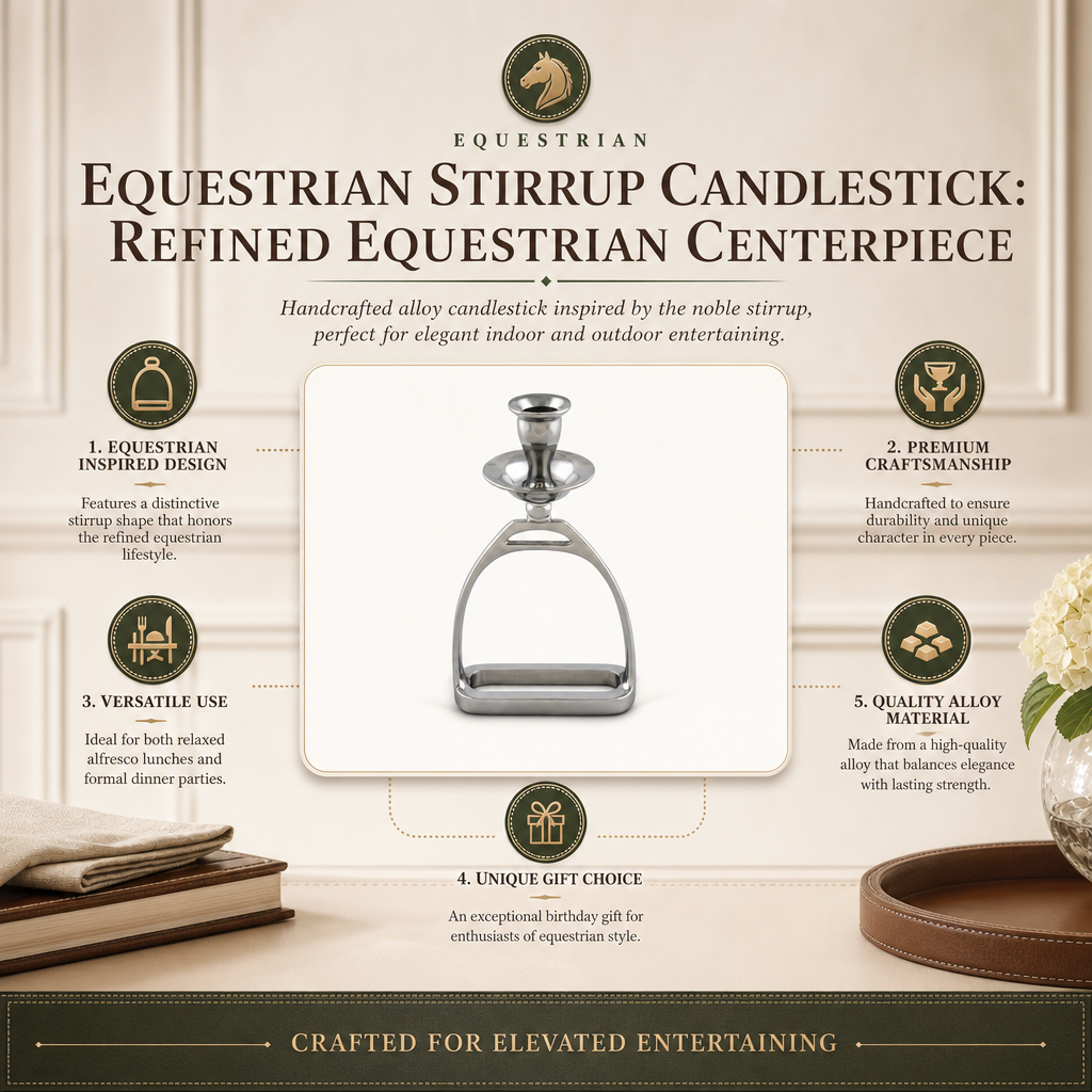 Equestrian Stirrup Candlestick 11