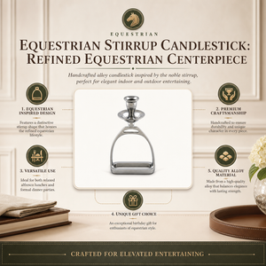 Equestrian Stirrup Candlestick 11