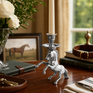 Rearing Horse Candlestick 9