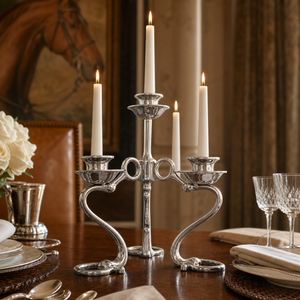 Equestrian Bit Four Light Candlestick 6