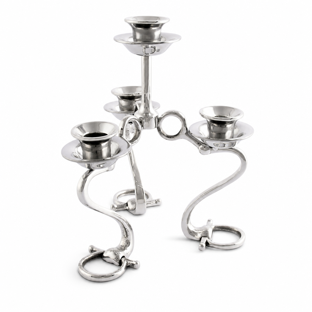 Equestrian Bit Four Light Candlestick 10