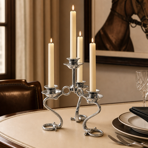 Equestrian Bit Four Light Candlestick 5