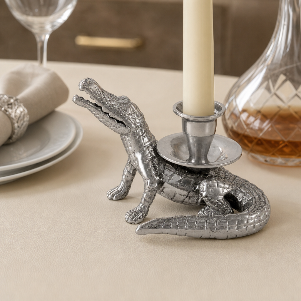 Alligator Taper Candle Holders 2