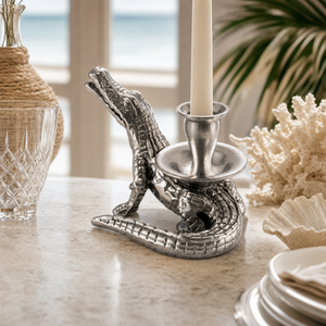Alligator Taper Candle Holders 8