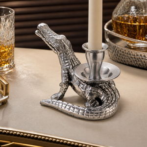 Alligator Taper Candle Holders 4