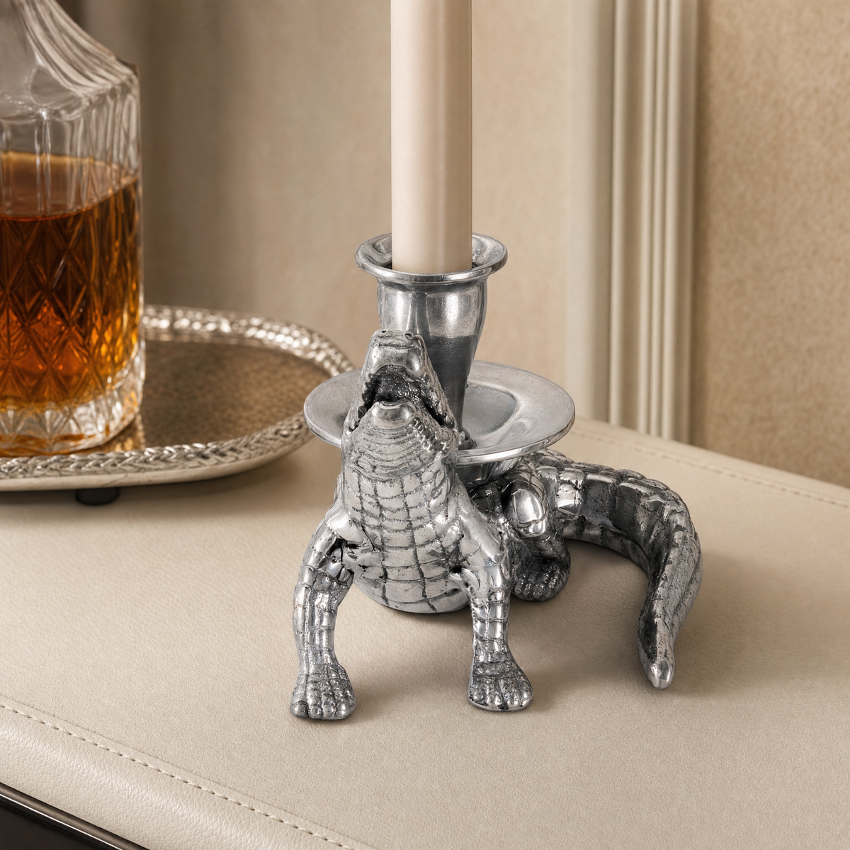 Alligator Taper Candle Holders 5