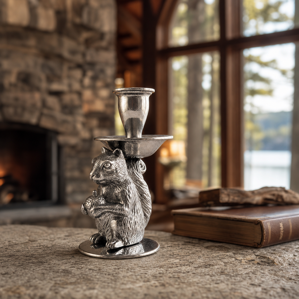 Squirrel candle holders 1