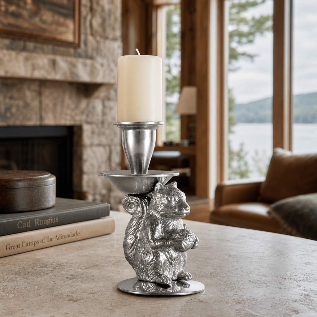 Arthur Court Forest Squirrel candle holders