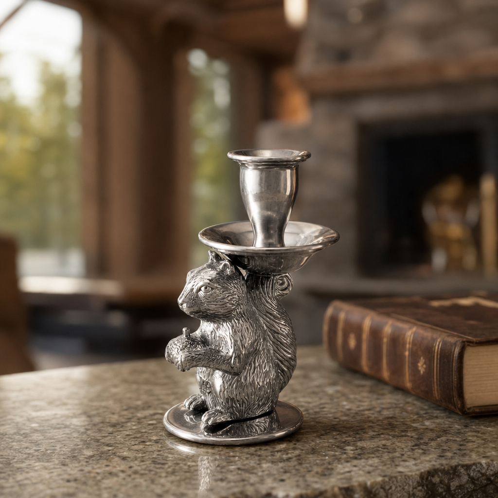 Squirrel candle holders 4