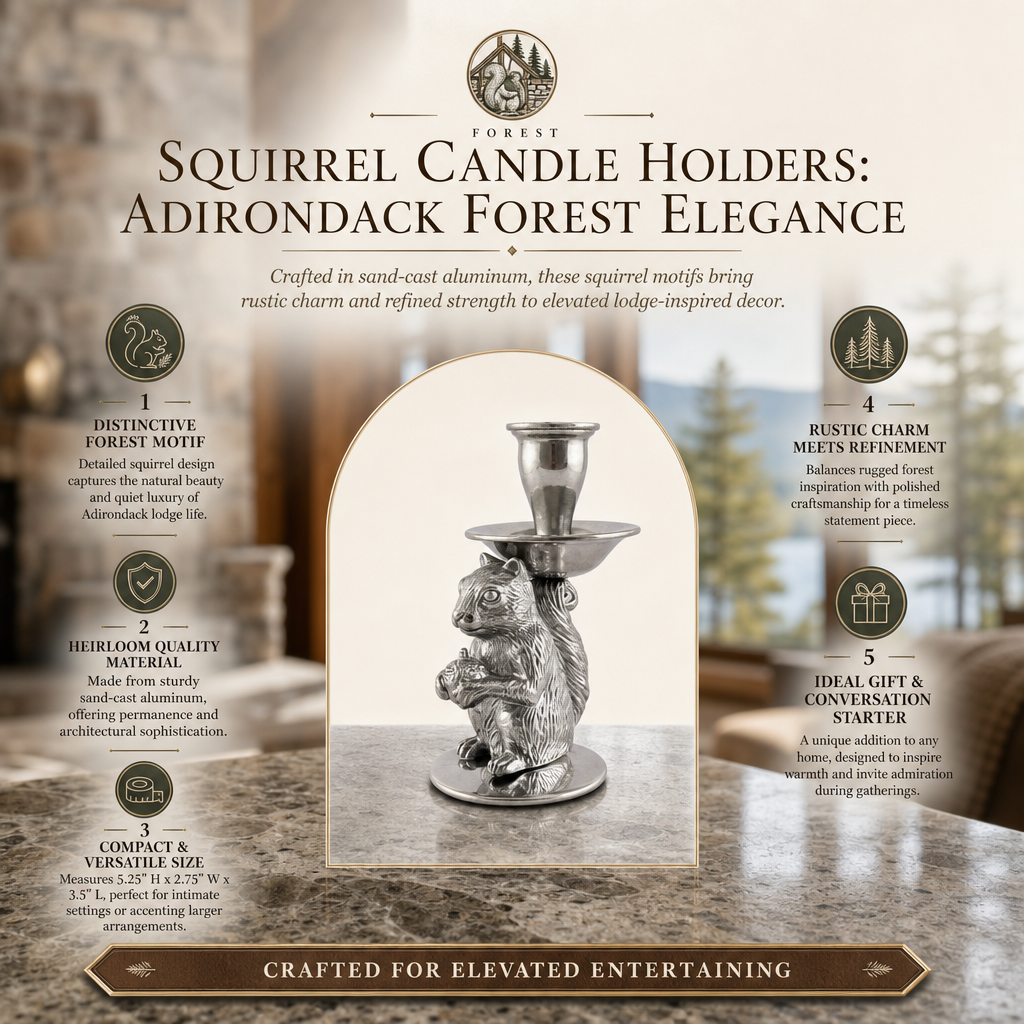 Squirrel candle holders 8