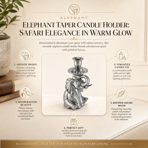 Elephant Taper Candle Holder 4