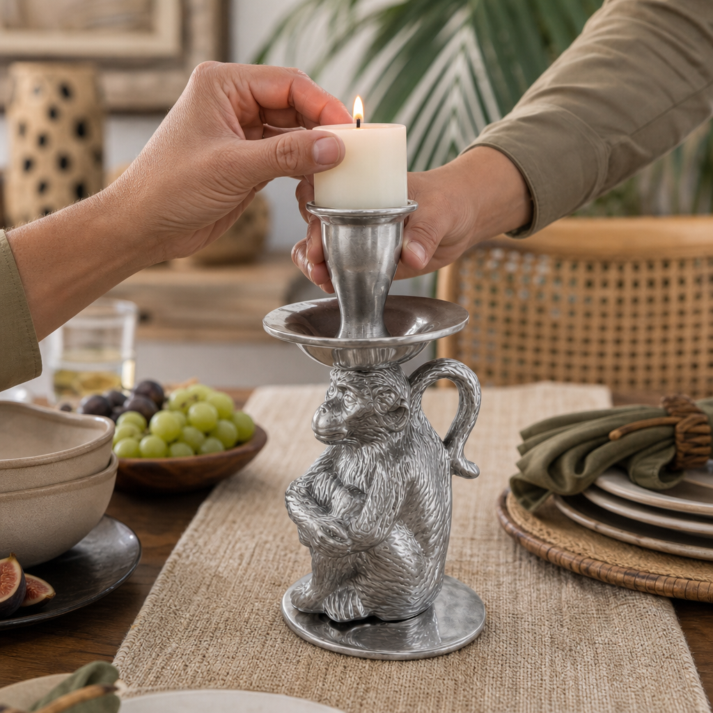 Monkey Candle holders 4