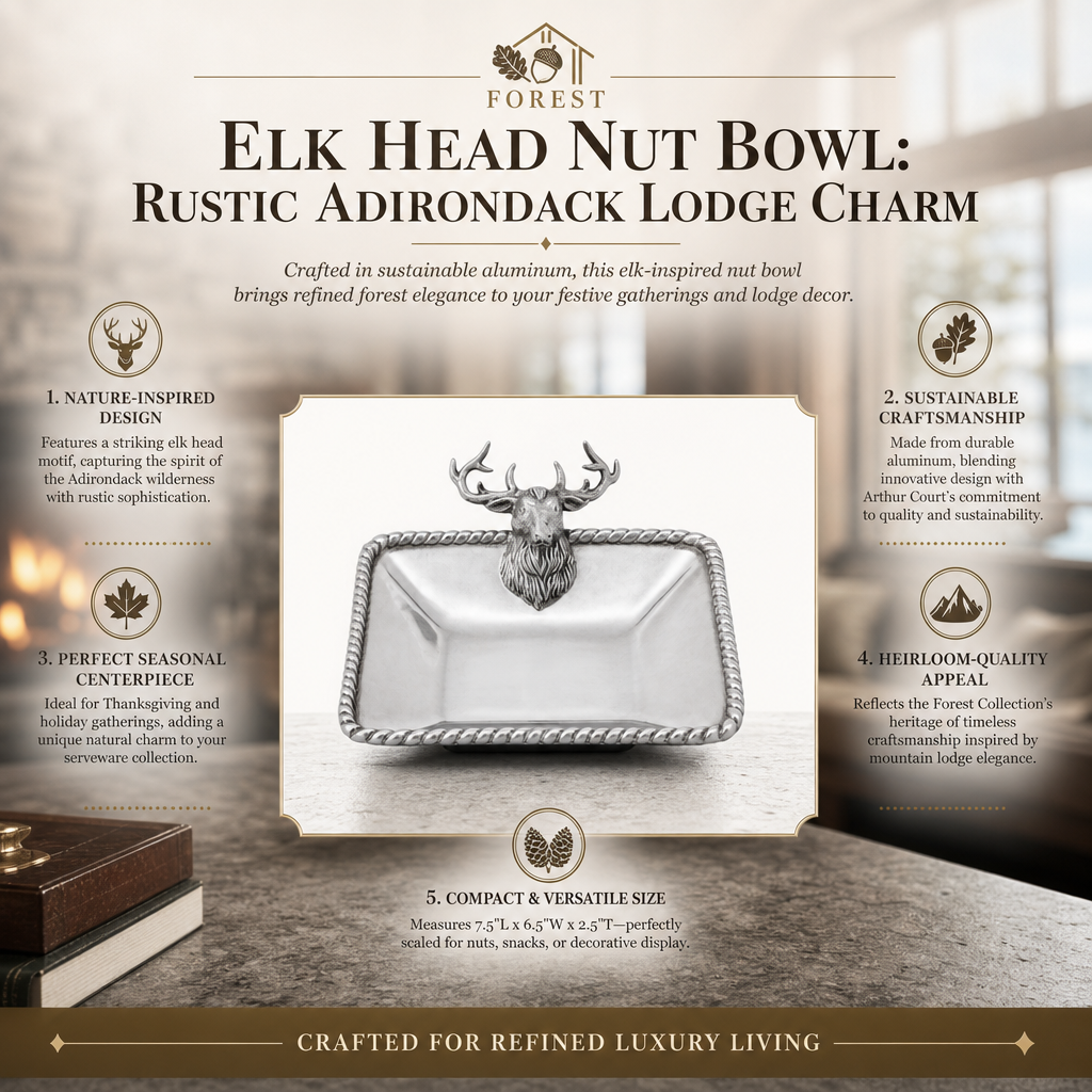 Elk Head Nut Bowl 11