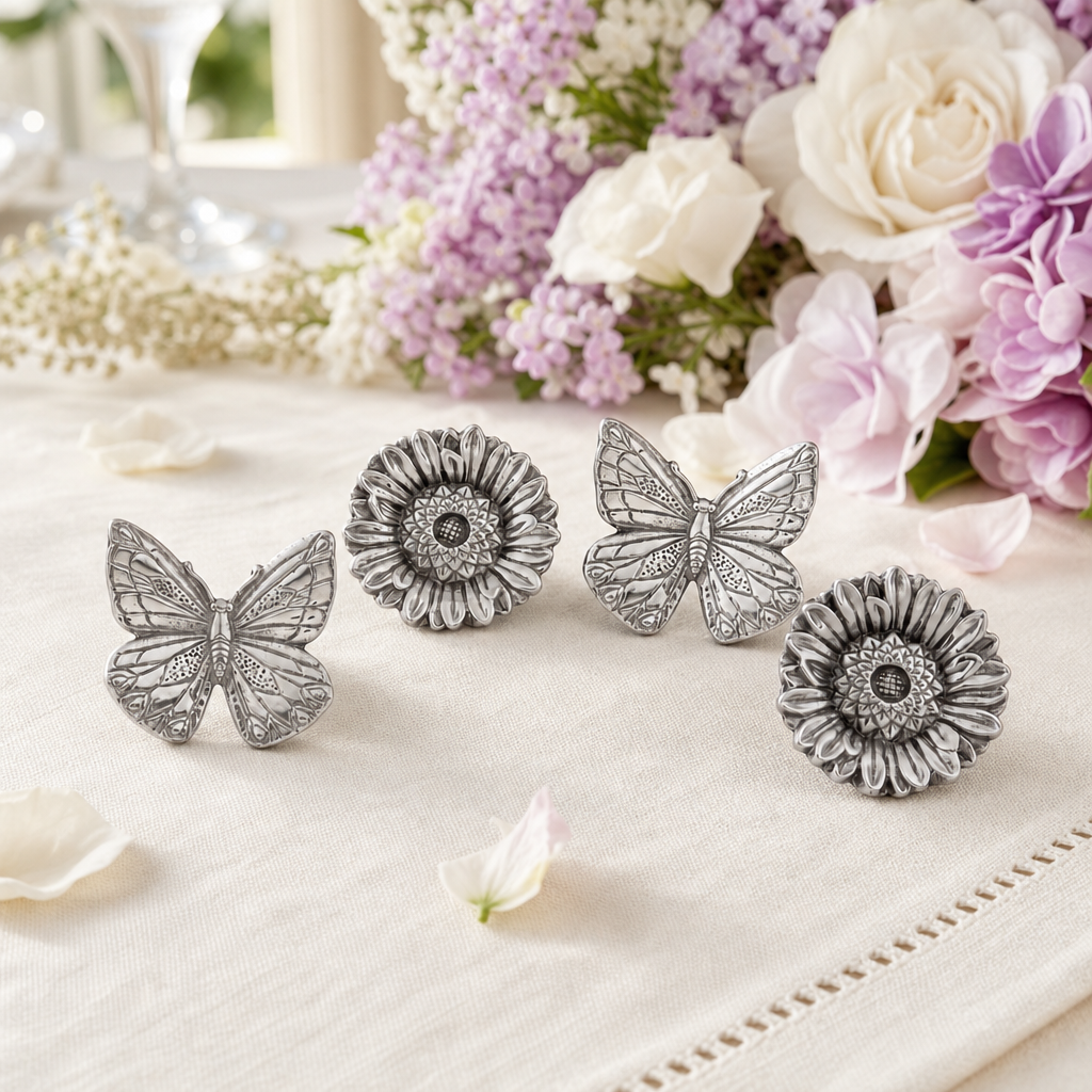 Butterfly and Flower Napkin Rings 1