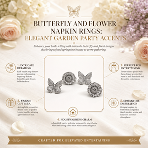 Butterfly and Flower Napkin Rings 13