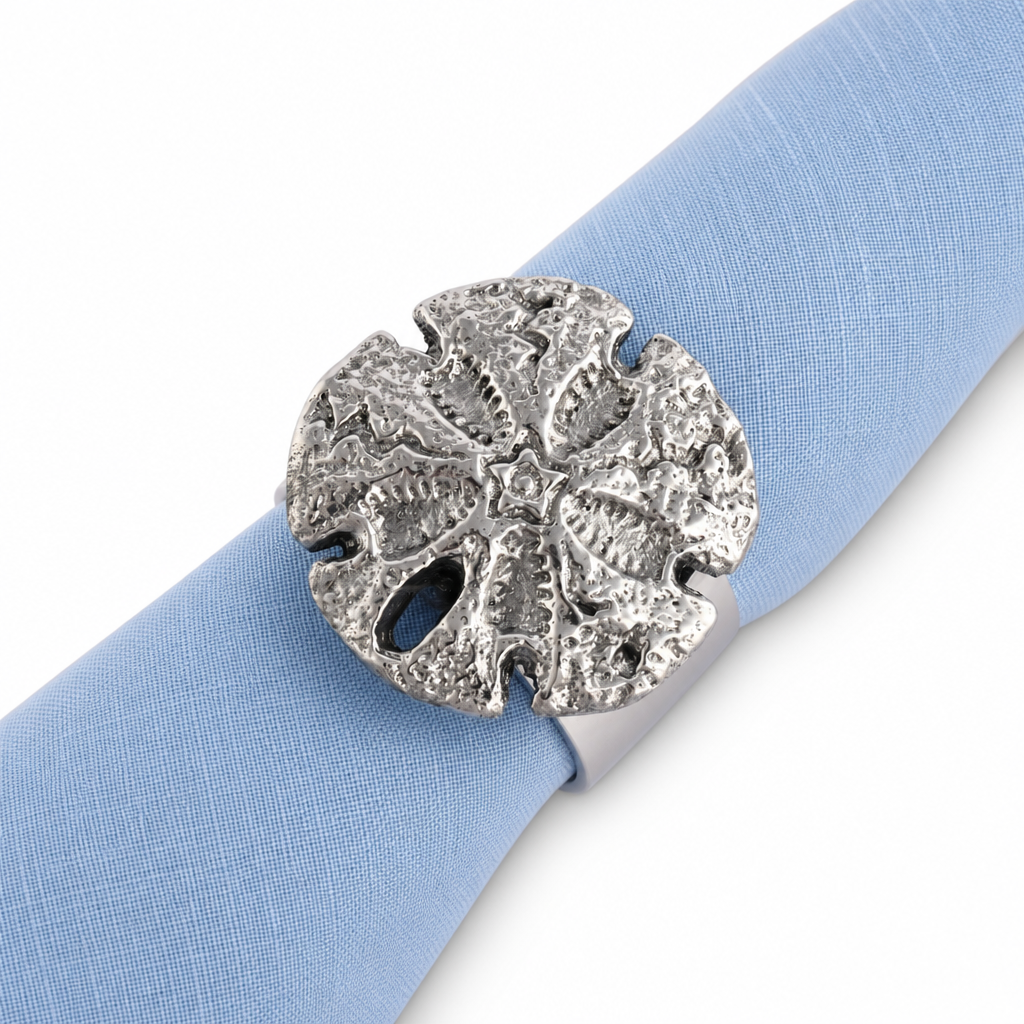 Sand Dollar Napkin Rings - set of 4 7