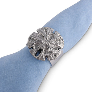 Sand Dollar Napkin Rings - set of 4 9