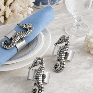 Sea Horse Napkin Rings - set of 4 5