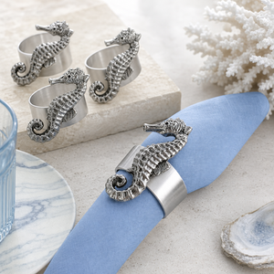 Sea Horse Napkin Rings - set of 4 3