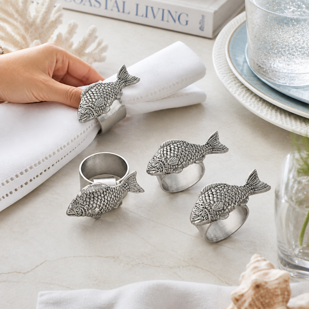 Fish Napkin Rings - set of 4 4