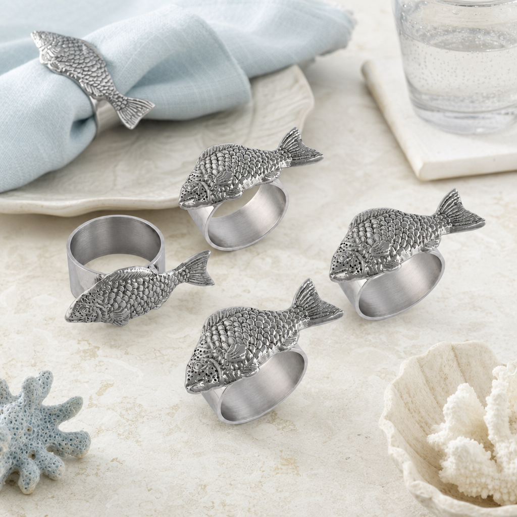 Fish Napkin Rings - set of 4 2