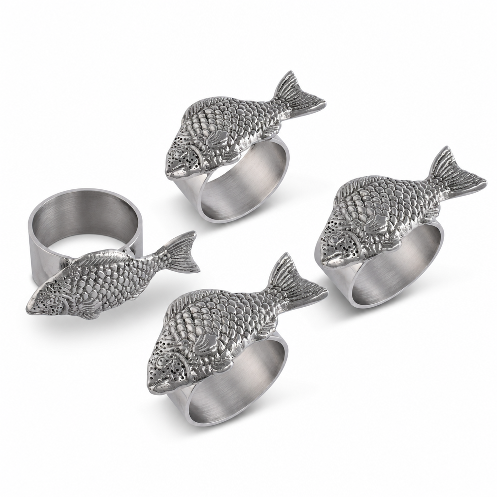 Fish Napkin Rings - set of 4 1