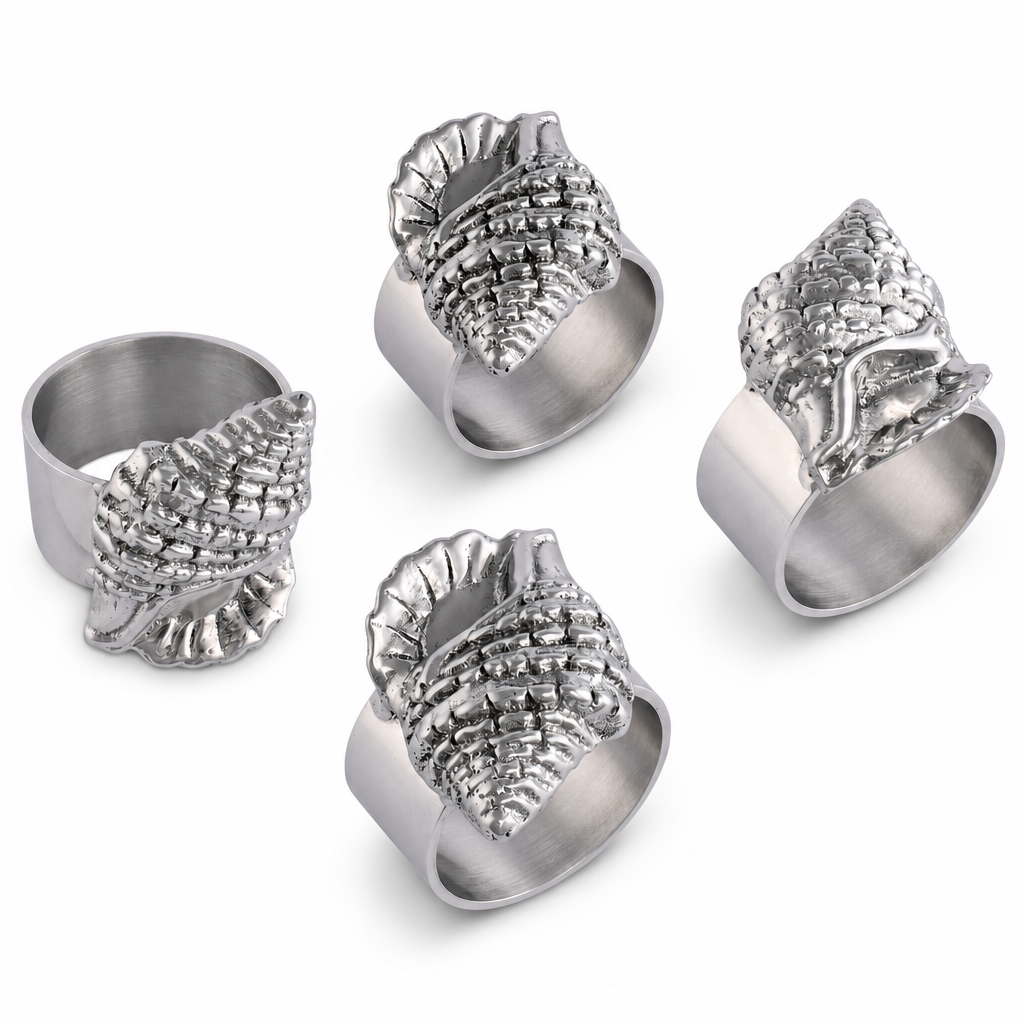 Sea Shell Napkin Rings - set of 4 1