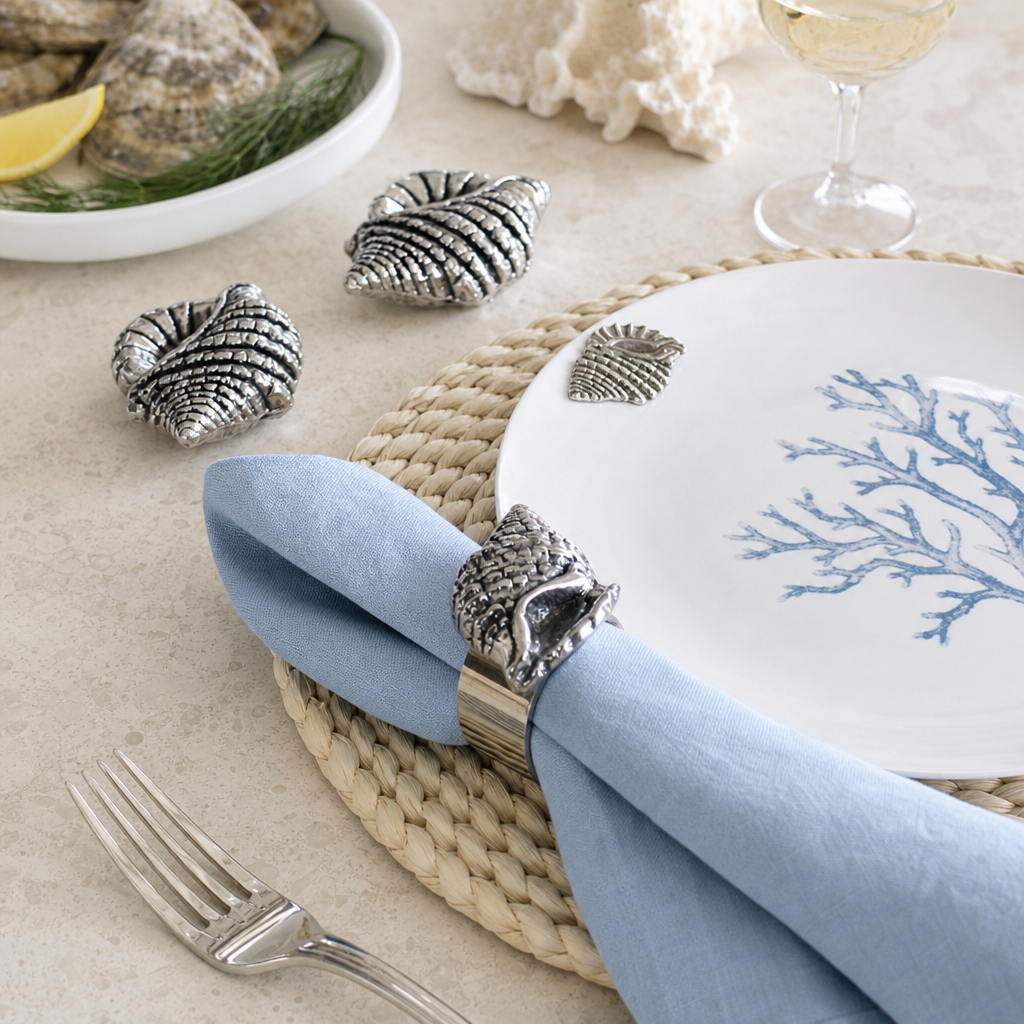 Sea Shell Napkin Rings - set of 4 7