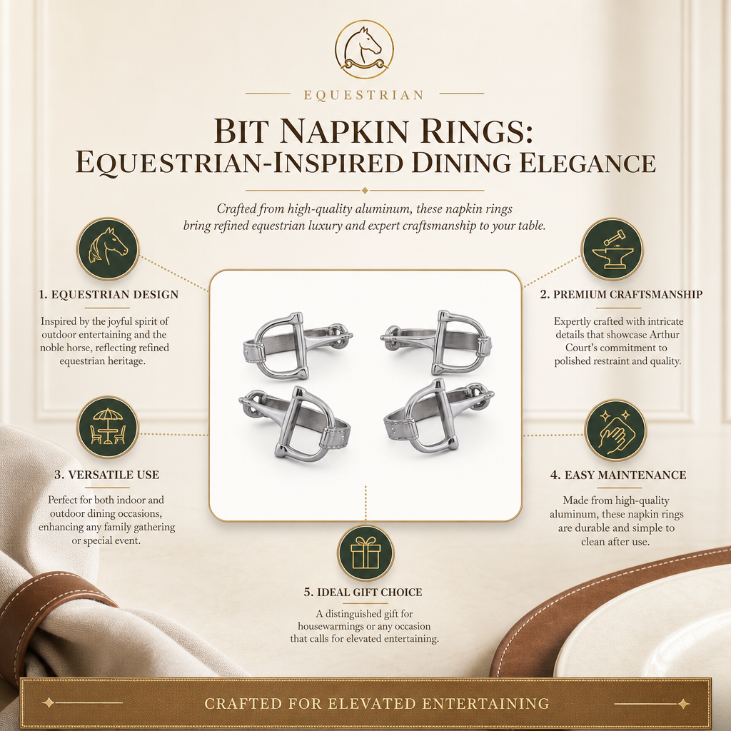 Bit Napkin Rings: Equestrian-Inspired Dining Elegance