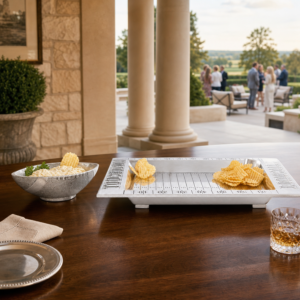 Football Field Chip and Dip Tray and Bowl 9