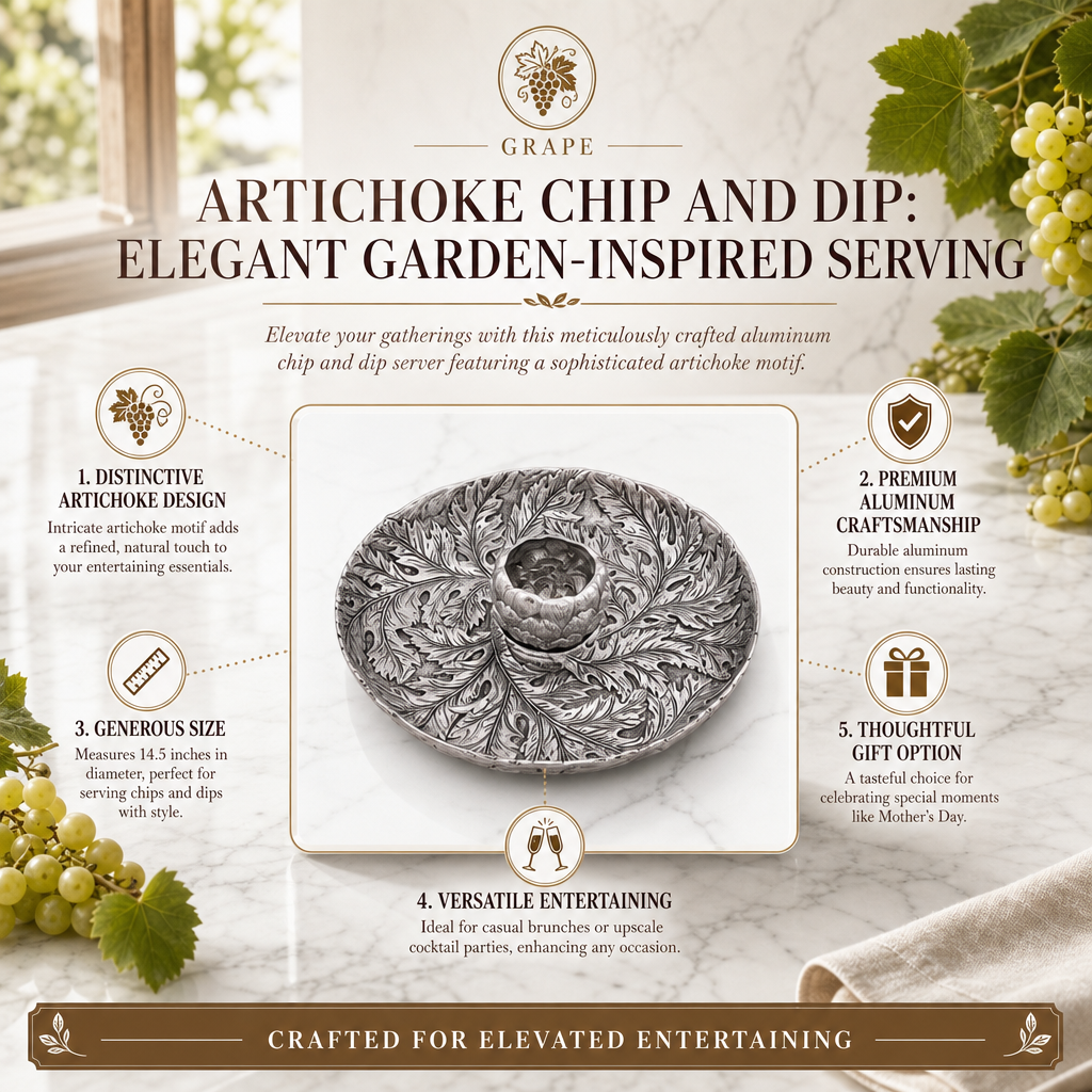 Artichoke Chip and Dip: Elegant Garden-Inspired Serving