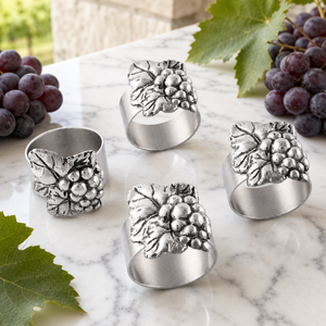 Grape Napkin Rings - set of 4 2