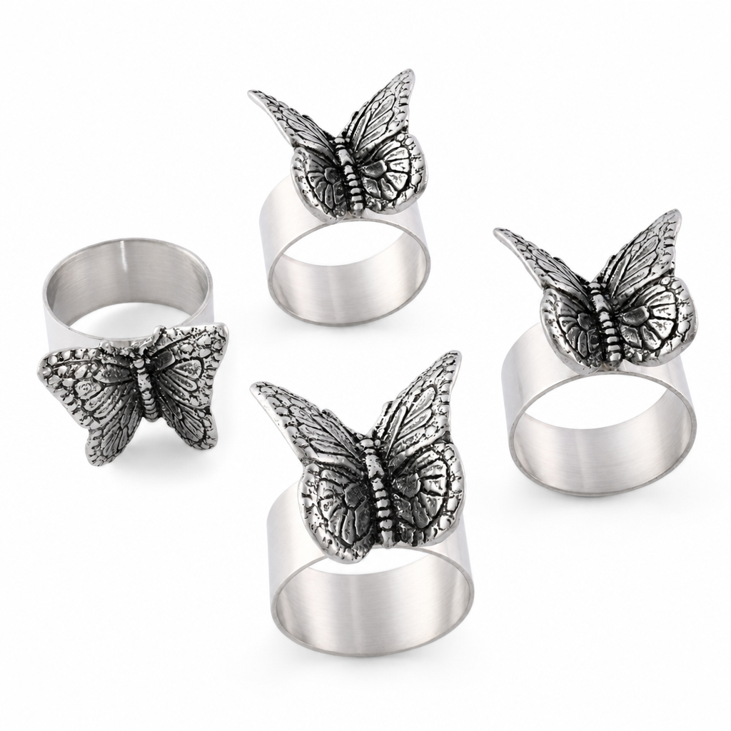 Butterfly Napkin Rings - set of 4 1