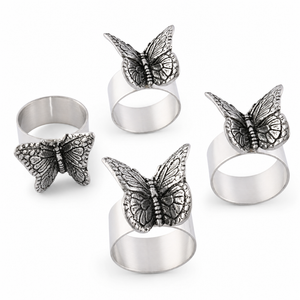 Butterfly Napkin Rings - set of 4 1