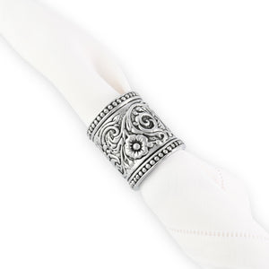 Concho Pattern Napkin Rings Set of 4 13