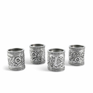 Concho Pattern Napkin Rings Set of 4 14