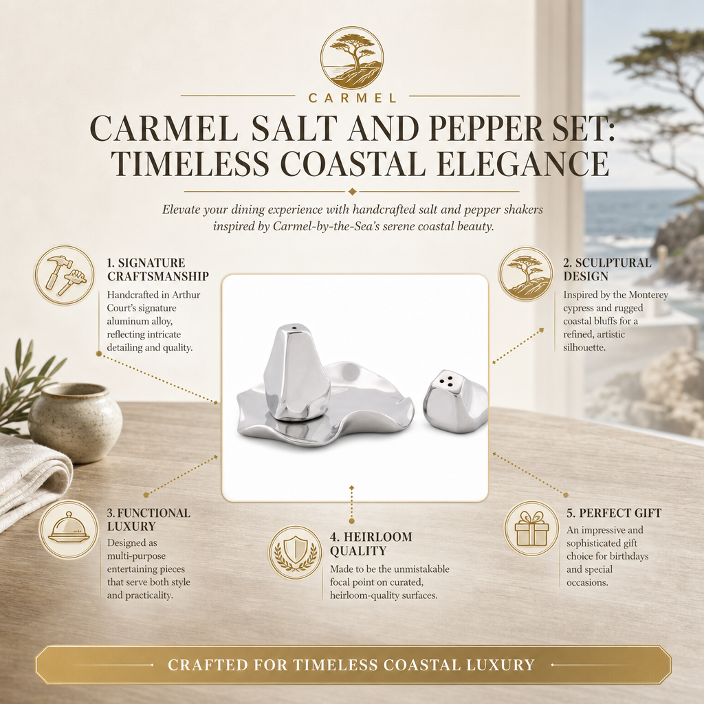 Carmel Salt and Pepper Set: Timeless Coastal Elegance
