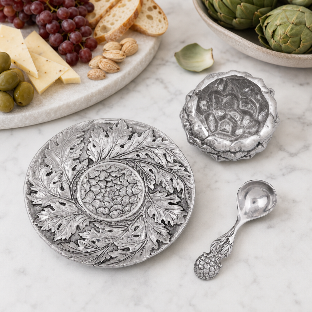 Artichoke Condiment Set 3 piece 7