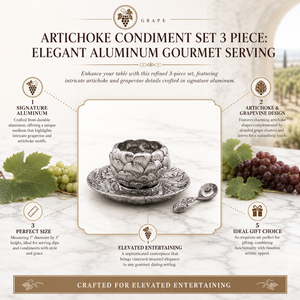 Artichoke Condiment Set 3 piece 12