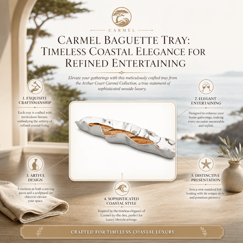 Carmel Baguette Tray: Timeless Coastal Elegance for Refined Entertaining