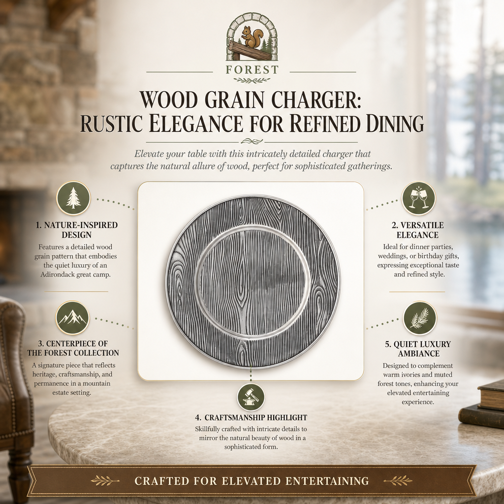 Wood Grain Charger 9