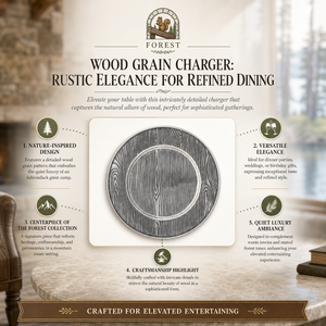 Wood Grain Charger 9
